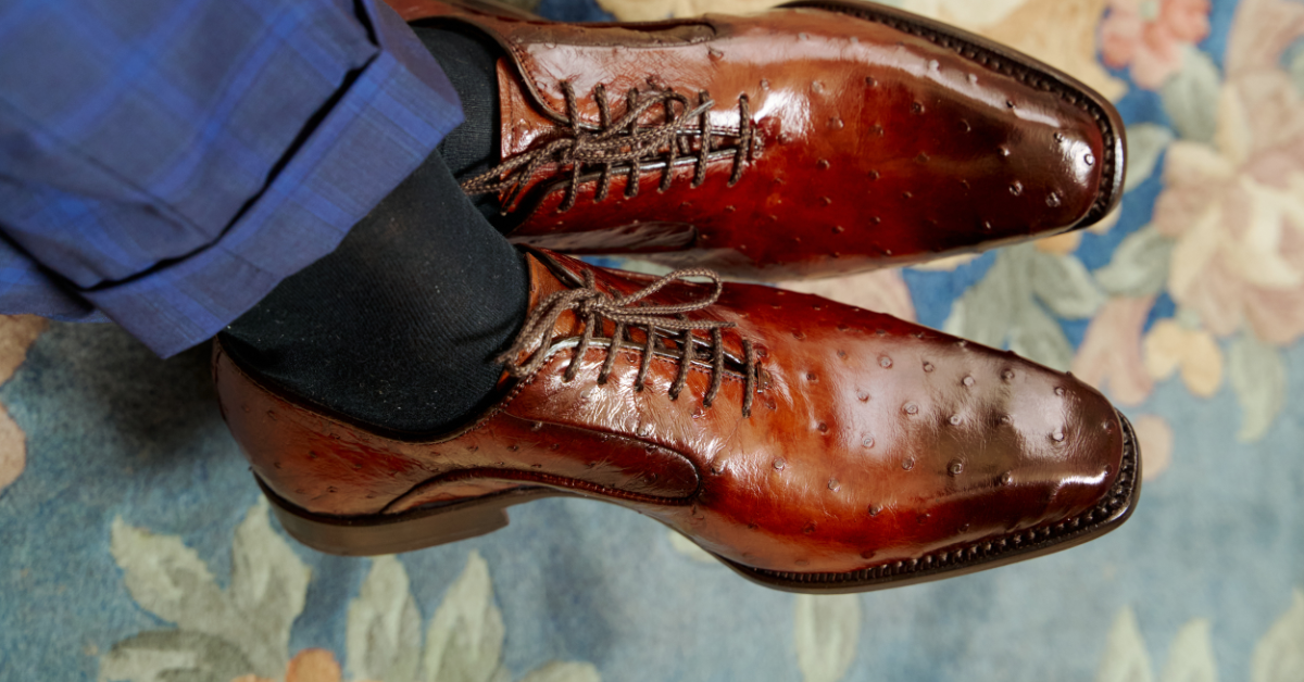 Men's shoes in ostrich leather | Harris Shoes 1913