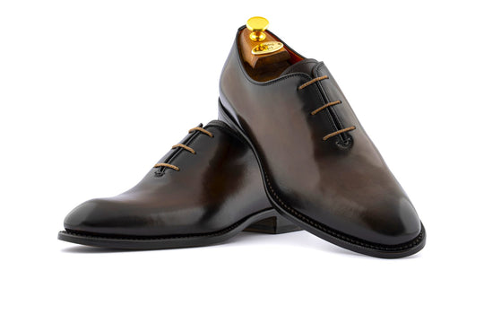 Francesina in pelle liscia pieno fiore