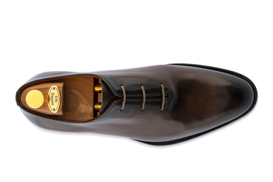 Francesina in pelle liscia pieno fiore