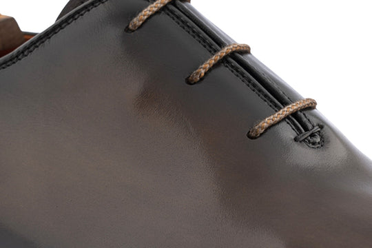 Francesina in pelle liscia pieno fiore