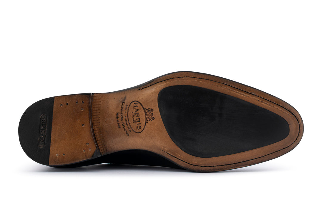 Francesina liscia dipinta a mano