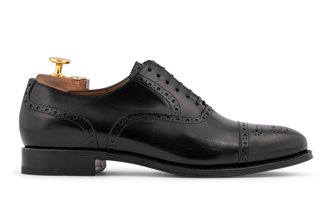 Francesina in pelle nera