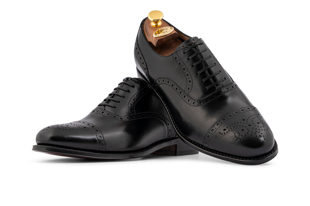 Francesina in pelle nera