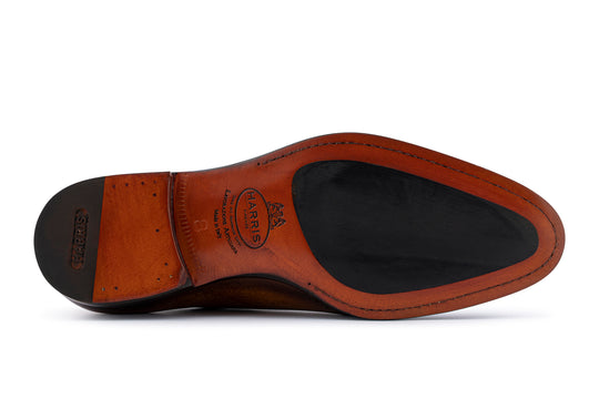 Francesina in pelle dipinta a mano