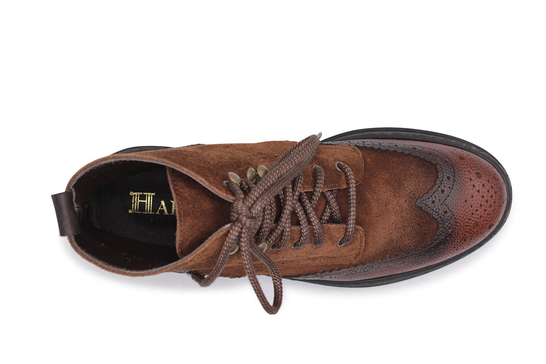 Bota de gamuza