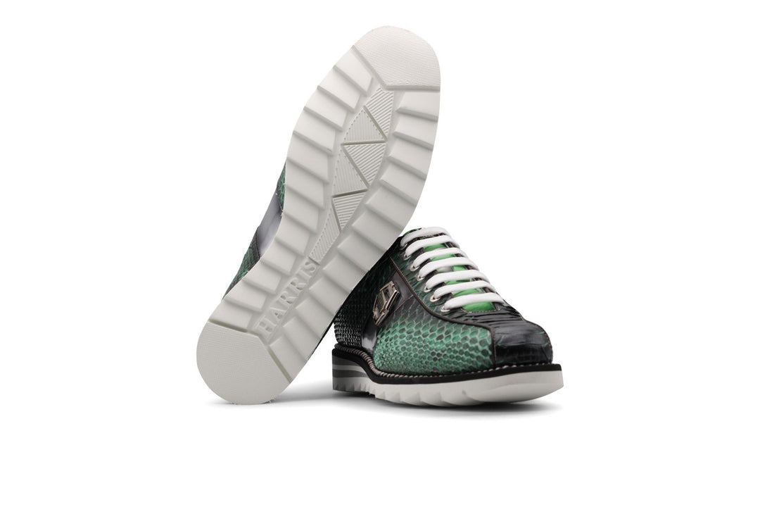 Sneakers in pelle pregiata