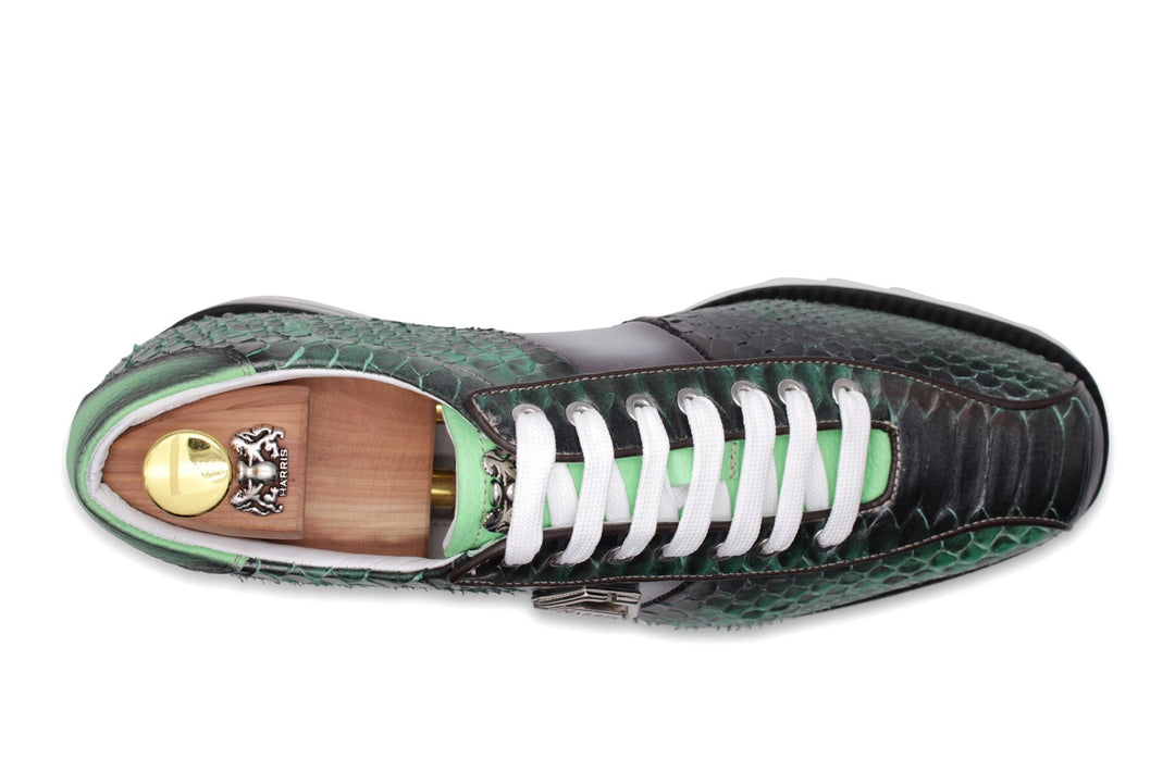 Sneakers in pelle pregiata