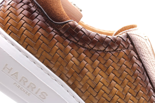 Briefs de la fourchette en cuir entrelacé