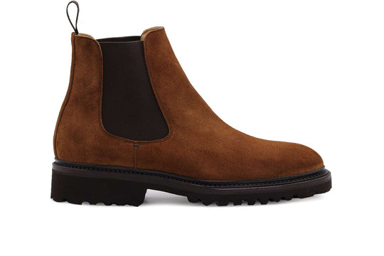 Bota de tobillo de cuero