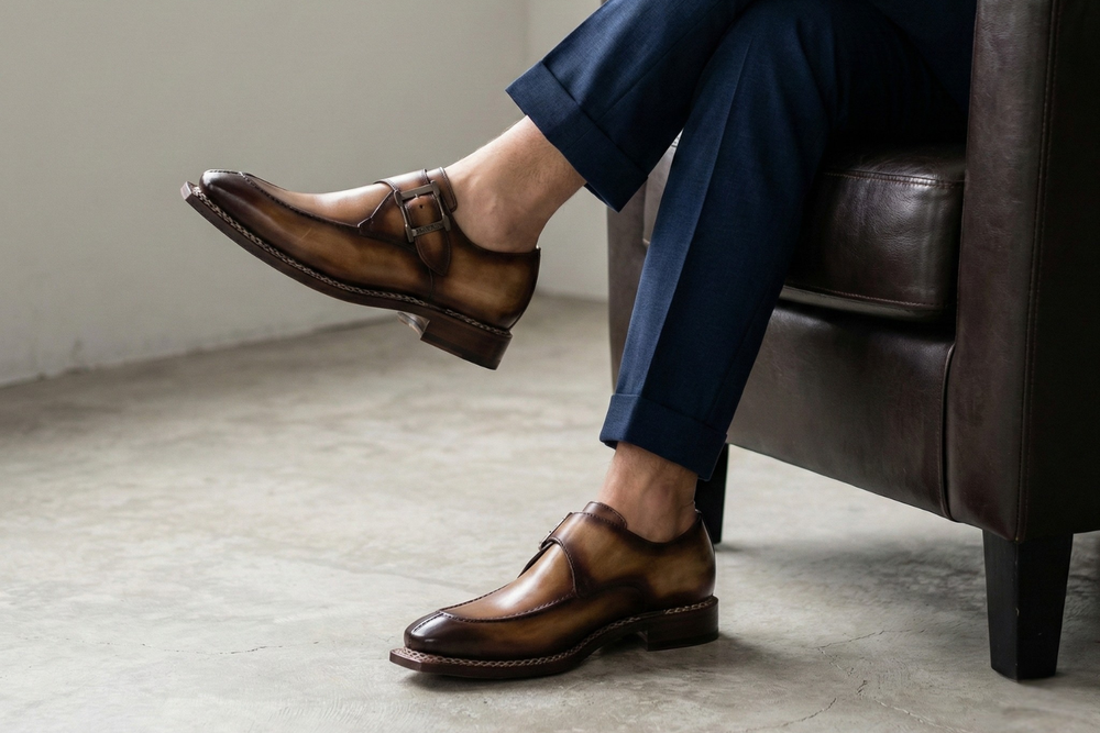 Hebilla única pintada a mano con elaboración noruega.