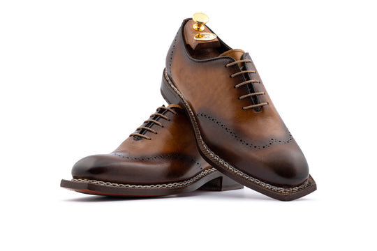 Handbemalte Leder-Oxfords