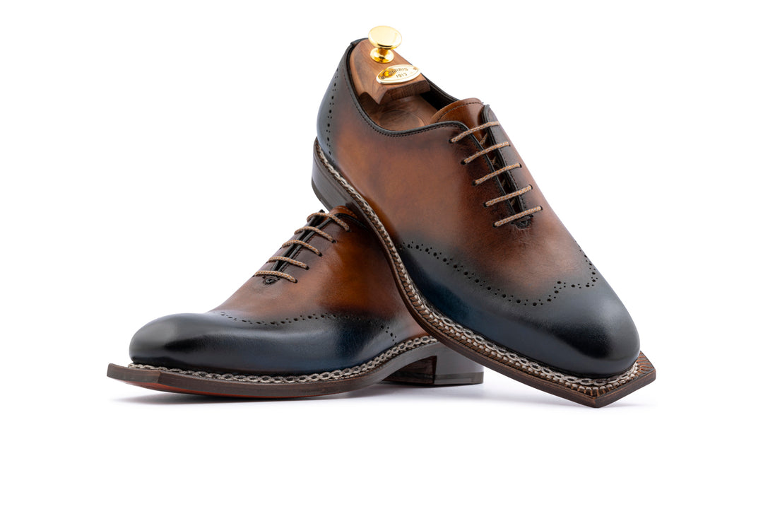 Hand-painted leather oxford