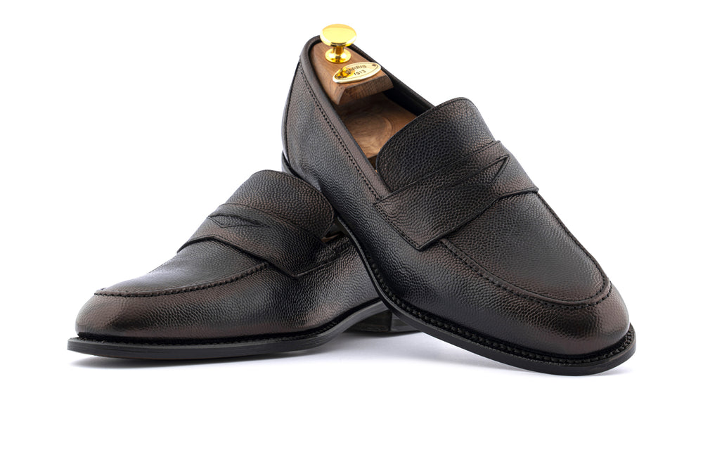 Reiskorn-Mokassin Blau dunkel