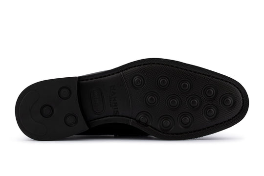 Mocassin en cuir imprimé noir