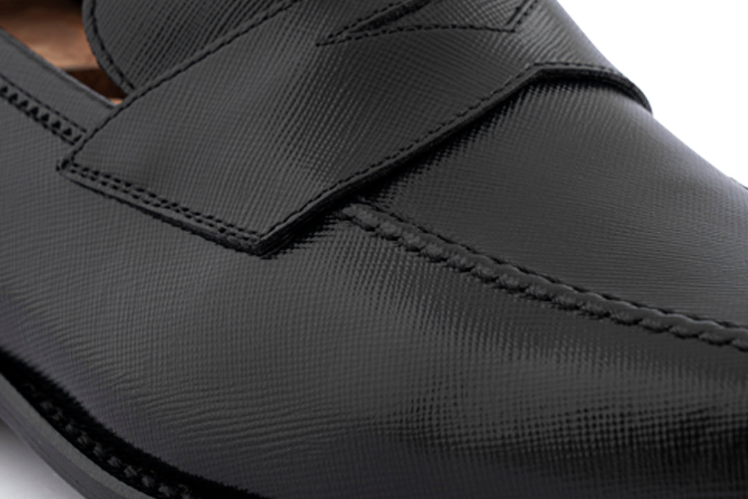 Mocassin en cuir imprimé