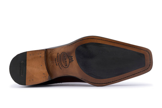 Zapatos brogue de piel pintados a mano