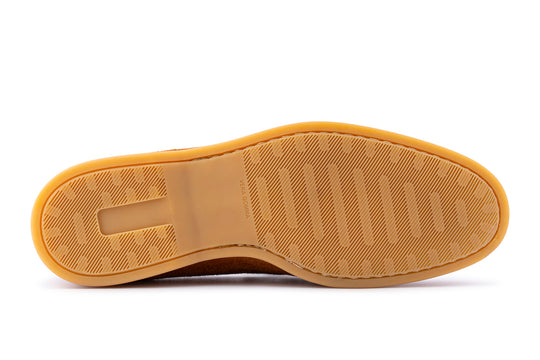 Mocassino in camoscio con cucitura a mano