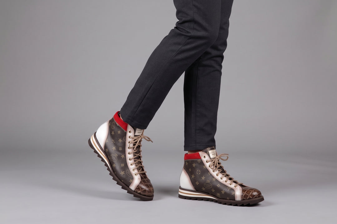 Stiefeletten 3019 Monogramm – Testa di Moro