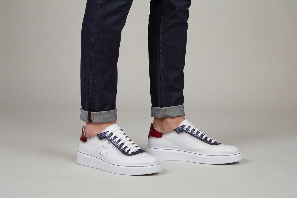 Sneakers confort in pelle