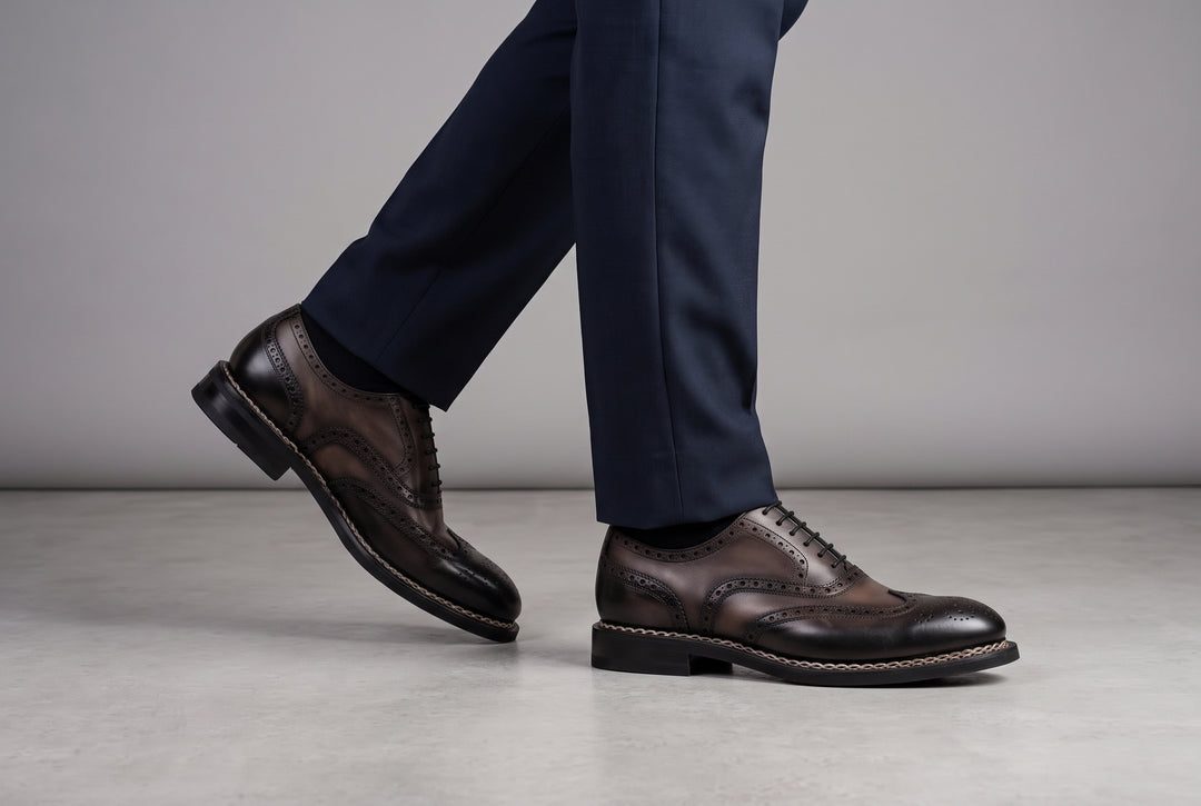 Francesina 9054 – Grigio e Nero