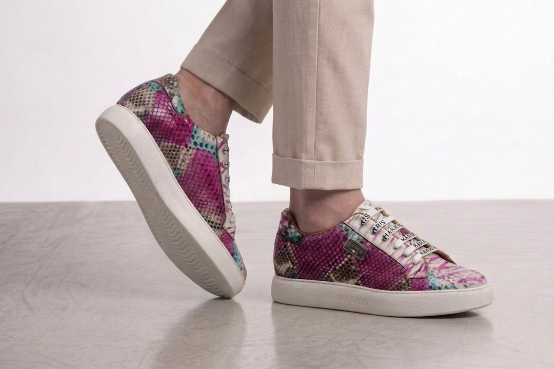 Zapatillas de pitón multicolor