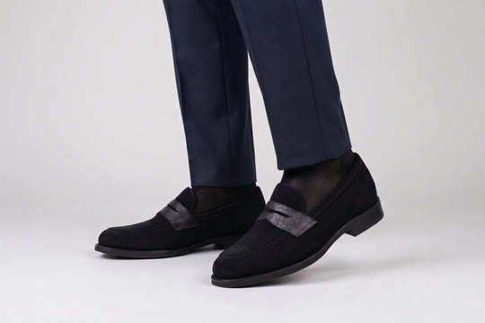 Mocassino Terni in Suede – Blu