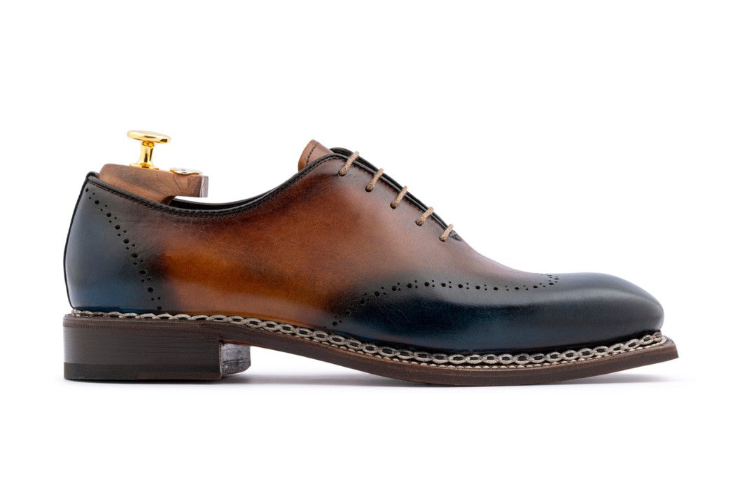 Hand-painted leather oxford