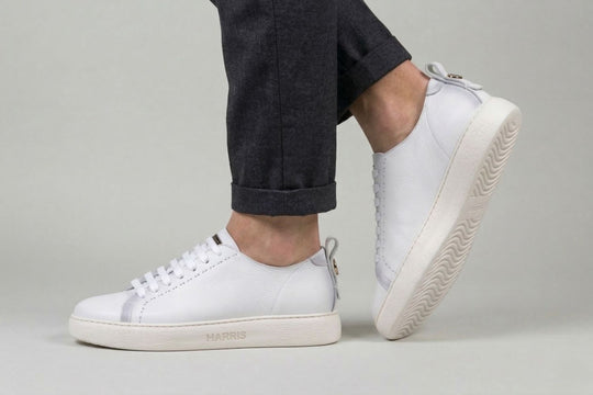 Sneakers in pelle sfumata