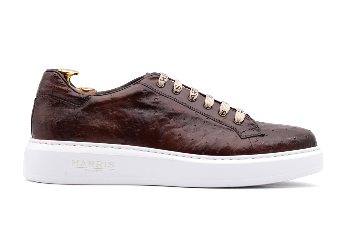Ostrich leather sneakers
