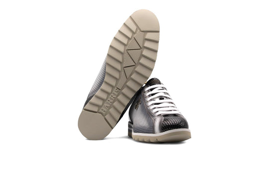 Hand shaded leather sneakers