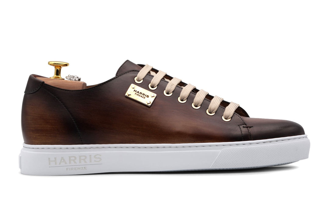 Smooth hand-painted sneakers