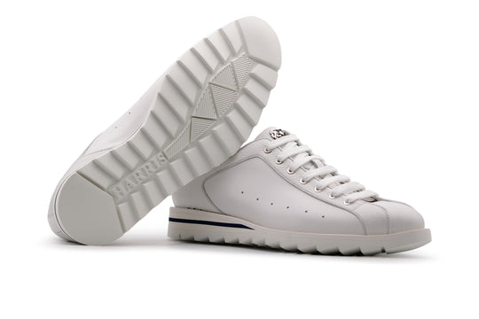 Sneakers in pelle pieno fiore