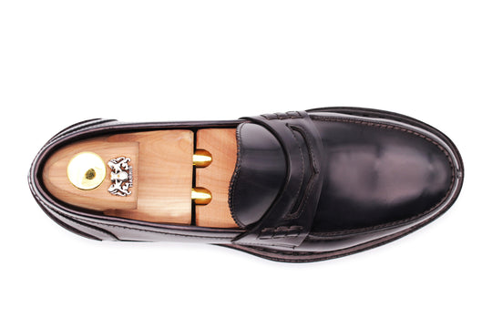 Mocassin en cuir brossé