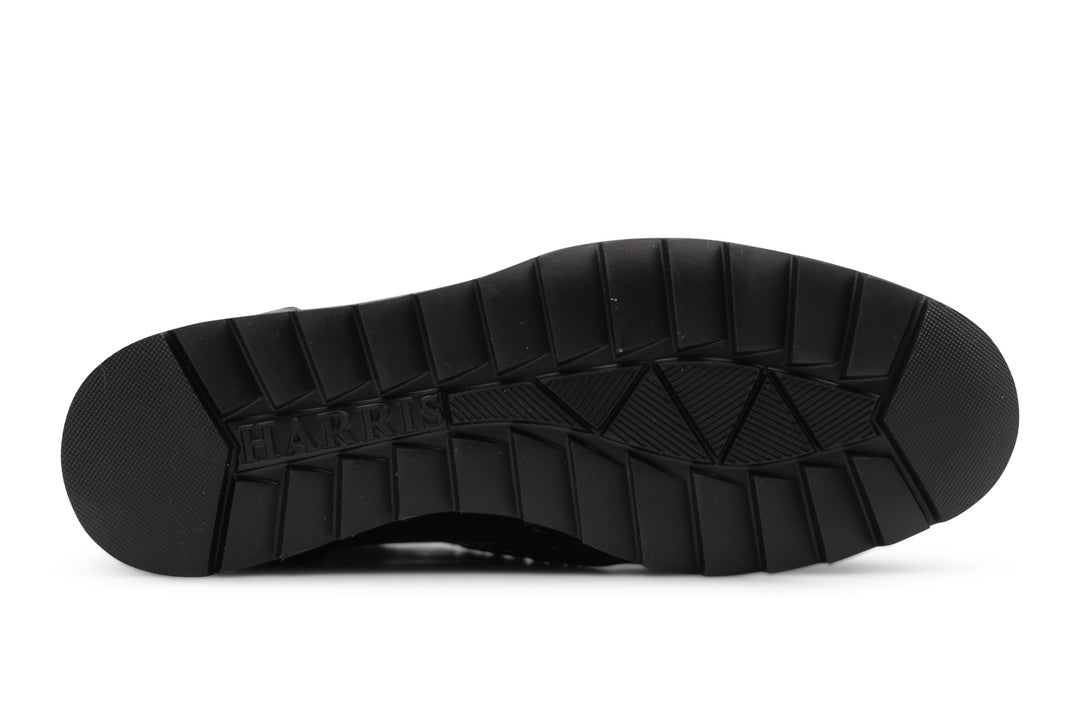 Bottine en cuir effet crocodile