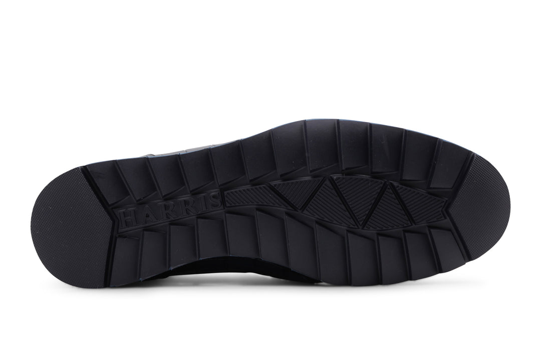 Bottine en cuir effet crocodile peint à la main