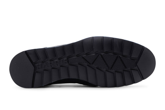 Bottine en cuir effet crocodile peint à la main