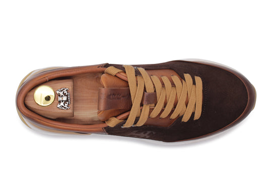 Sneakers in pelle e suede