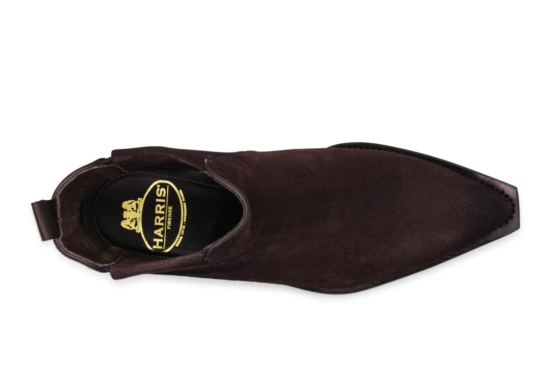 Polacchino texano in suede Testa di Moro sfumato