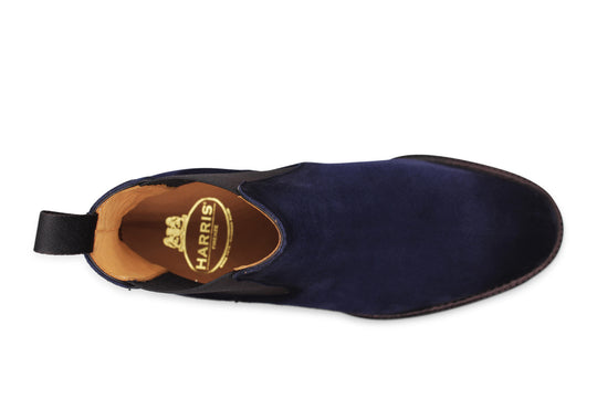 Polacchino in suede Blu con elastico