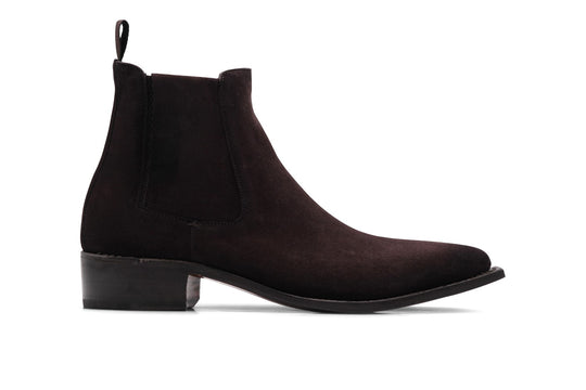 Polacchino texano in suede Testa di Moro sfumato