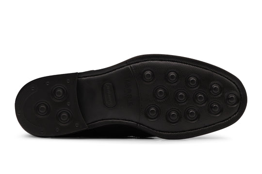 Polacchina in suede Testa di Moro con dettagli Brogue