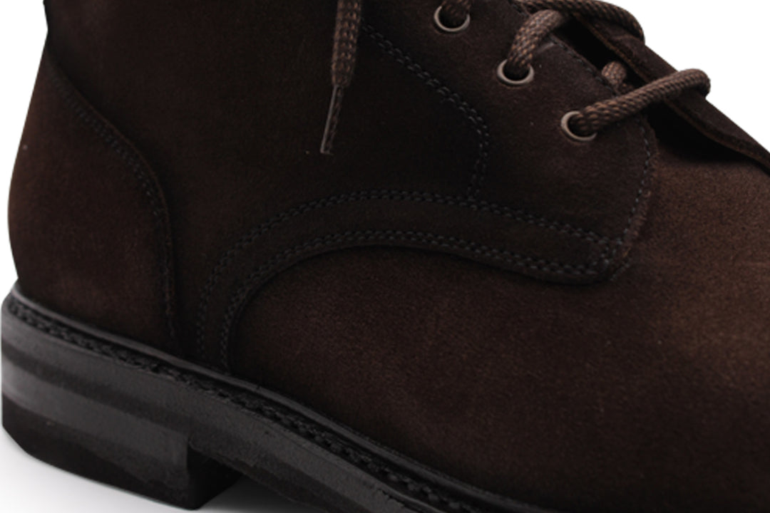 Polacchino liscia in suede Testa di Moro