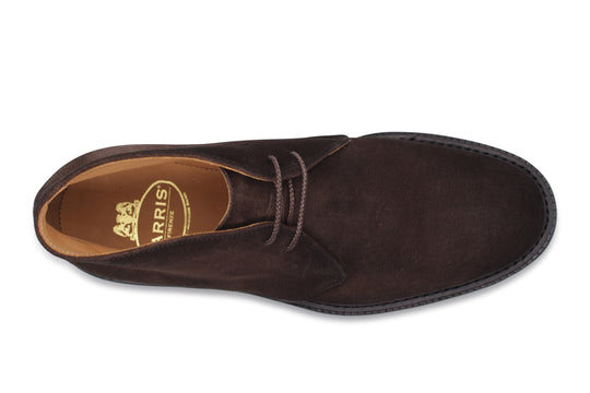 Polacchino in suede Testa di moro