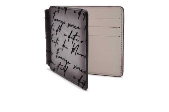 Portasoldi in pelle dipinta a mano e stampa writer