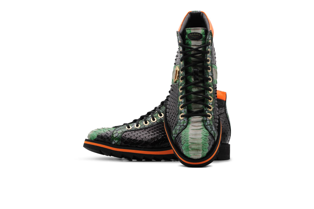 Polacchino in pitone Limited Edition Arancio