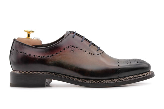 Francesina dipinta a mano con lavorazione Norvegese