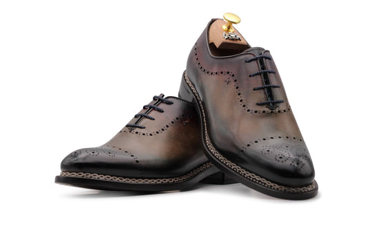 Francesina dipinta a mano con lavorazione Norvegese