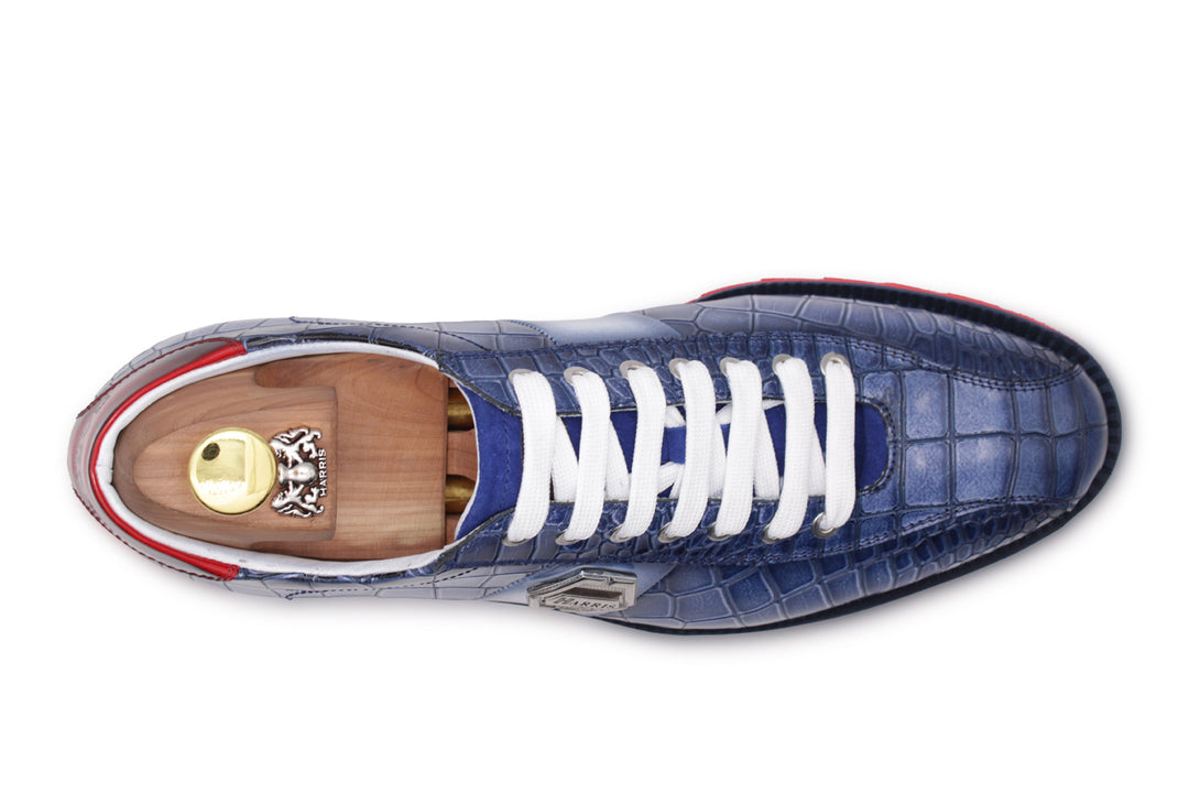 Zapatillas con efecto cocodrilo.