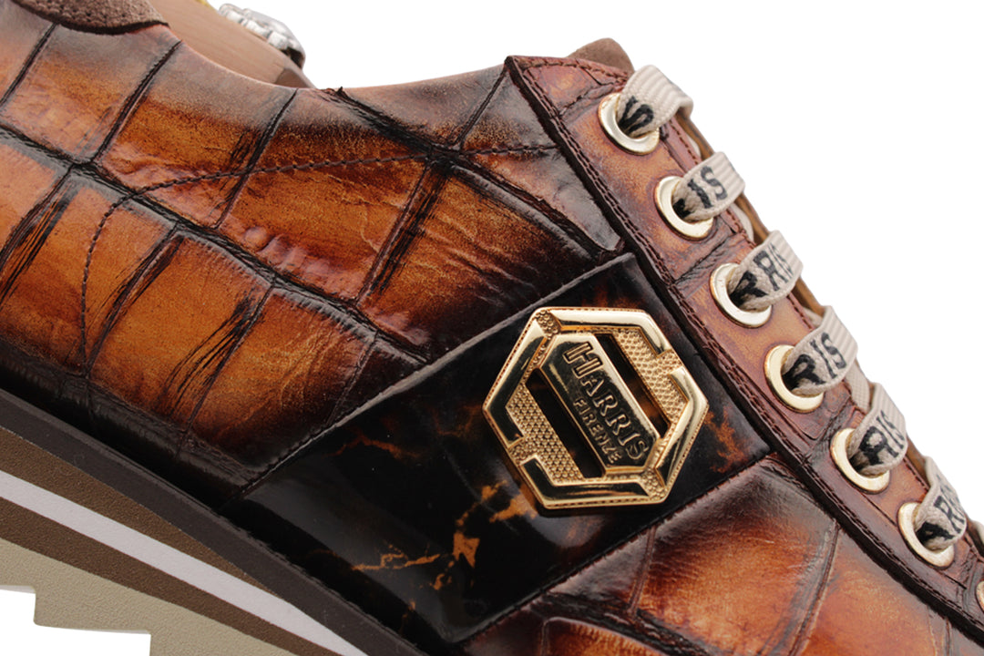 Zapatillas con efecto cocodrilo.