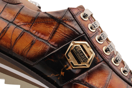 Zapatillas con efecto cocodrilo.